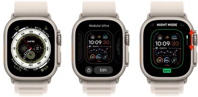 1apple watch ultra night mode