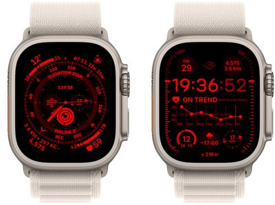 2apple watch ultra night mode
