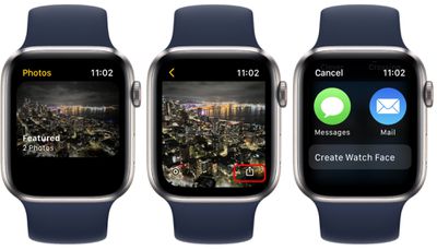 apple watch share photos