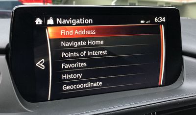 mazda connect menu